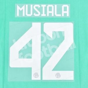 2023-24 Bayern Munich Oktoberfest Name Number Set #42 MUSIALA Repro