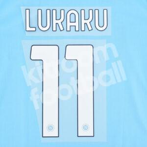 2023-24 Napoli Home Name Number Set #11 LUKAKU Repro
