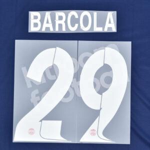 2023-24 PSG Paris Home Name Number Set #29 BARCOLA Champions League Repro