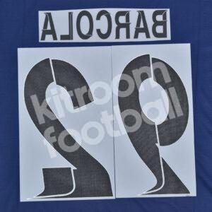 2023-24 PSG Paris Home Name Number Set #29 BARCOLA Champions League Repro - Image 3