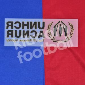 2024-25 Barcelona Sponsor Patch UNHCR ACNUR Home Repro - Image 3