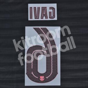 2024-25 Fc Barcelona Away Name Number Set #6 GAVI Champions League Repro - Image 3