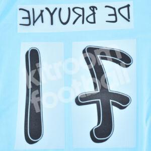 2024-25 Manchester City Home Name Number Set #17 DE BRUYNE (Champions League) Repro - Image 3