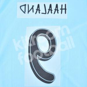 2024-25 Manchester City Home Name Number Set #9 HAALAND (Champions League) Repro - Image 3
