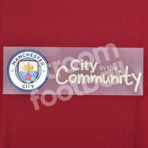 2024-25 Manchester City Third Sponsor Patch in the Community Repro