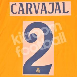 2024-25 Real Madrid Away Name Number Set #2 CARVAJAL (Champions League) Repro