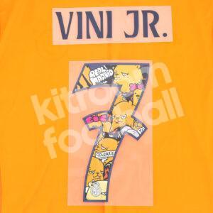 2024-25 Real Madrid Away Name Number Set #7 VINIcius Junior (Preseason Bear Champ) Repro