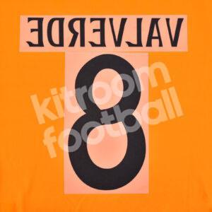 2024-25 Real Madrid Away Name Number Set #8 VALVERDE (Champions League) Repro - Image 3