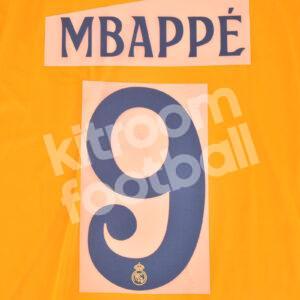 2024-25 Real Madrid Away Name Number Set #9 MBAPPE (Champions League) Repro