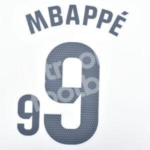 2024-25 Real Madrid Home Name Number Set #9 MBAPPE La Liga Repro v1