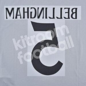 2024-25 Real Madrid Third Name Number Set #5 BELLINGHAM (Champions League) Repro - Image 3