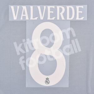 2024-25 Real Madrid Third Name Number Set #8 VALVERDE (Champions League) Repro