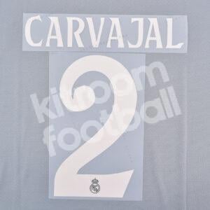 2024-25 Real Madrid Third Name Number Set #2 CARVAJAL (Champions League) Repro