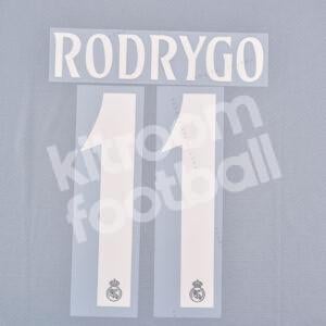 2024-25 Real Madrid Third Name Number Set #11 RODRYGO (Champions League) Repro