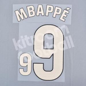 2024-25 Real Madrid Third Name Number Set #9 MBAPPE (La Liga) Repro