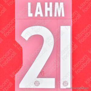 2013-15 Bayern Munich Home Name Number Set #21 LAHM Repro