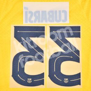 Original 2023-24 Fc Barcelona Senyera Name Number Set #33 CUBARSI Champions TPT - Image 3