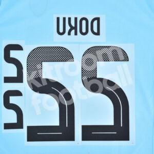 UEFA Euro 2024 Belgium Away Name Number Set #22 DOKU Repro - Image 3