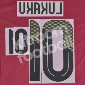 UEFA Euro 2024 Belgium Home Name Number Set #10 LUKAKU Repro - Image 3
