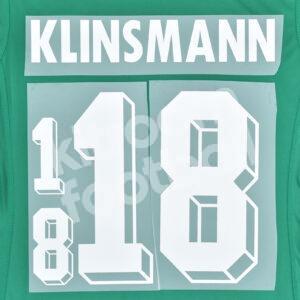 World Cup 1994 Germany Name Number Set #18 KLISMANN Away Repro