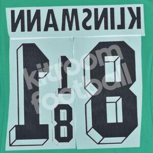 World Cup 1994 Germany Name Number Set #18 KLISMANN Away Repro - Image 3