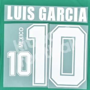 1998 FIFA World Cup México Home Name Set #10 LUIS GARCIA (Repro)