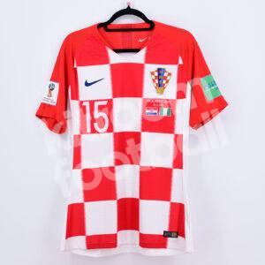 Croatia Final World Cup 2018 Home Shirt #15 CALETA CAR Match Issued (No Worn) - Image 3