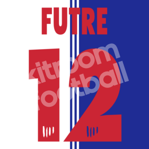 1997-98 Atletico de Madrid Third Name Number Set #12 FUTRE Flock Repro