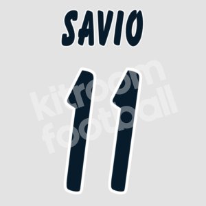 2002-03 Girondins Bourdeaux Name Number Set #11 SAVIO UEFA Repro