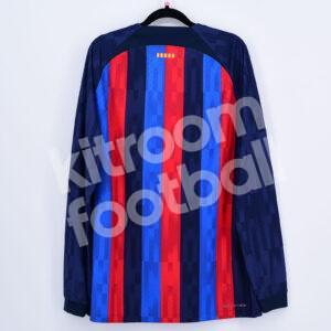 2022-23 Barcelona Player Issue Home Shirt Size Large Long Sleeves (DJ7293-452) - Image 3