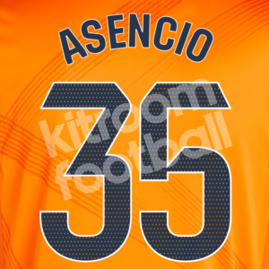 2024-25 Real Madrid Away Name Number Set #35 ASENCIO La Liga Repro