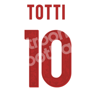 2015-16 AS Roma Away Name Number Set #10 TOTTI Repro