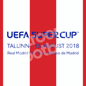 UEFA SUPERCUP 2018 Atletico Madrid Match Details MDT Patch Repro