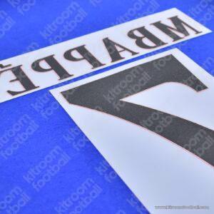 2022-23 PSG Paris Home Name Number Set #7 MBAPPE Champions League Repro - Image 3