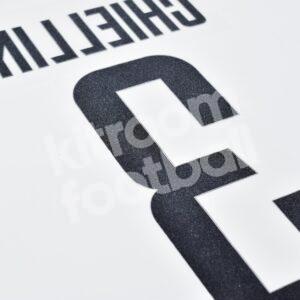 2017-18 Juventus Home Name Number Set #3 CHIELLINI Repro (Plastisol) - Image 3