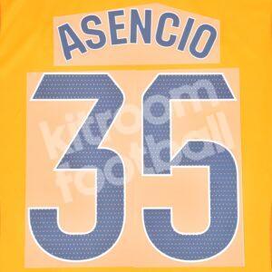 2024-25 Real Madrid Away Name Number Set #35 ASENCIO La Liga Repro - Image 3