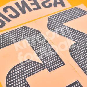 2024-25 Real Madrid Away Name Number Set #35 ASENCIO La Liga Repro - Image 4