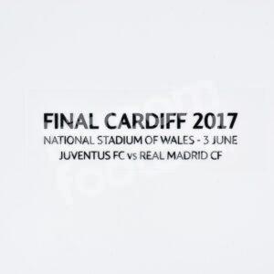 Real Madrid Final Cardiff Champions League 2017 MDT Match Details Goalkeeper Patch Repro - Image 3