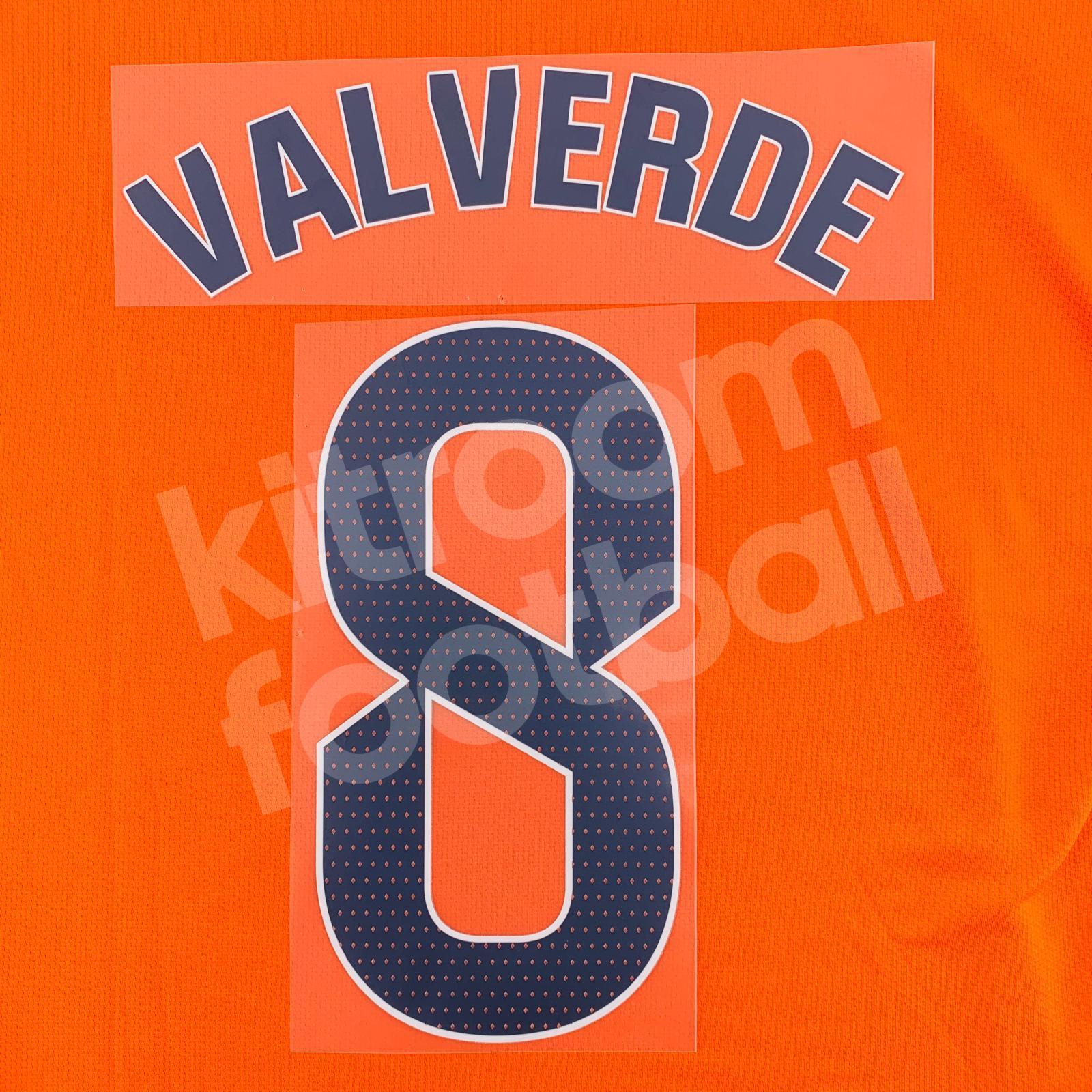 2024-25 Real Madrid Away Name Number Set #8 VALVERDE La Liga Repro