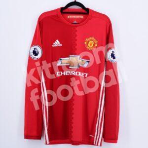 2016-17 Manchester United Player Issue Home Long Sleeve Shirt #7 MEMPHIS Depay (Adidas) (Size 7) - Image 3