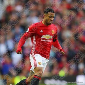 2016-17 Manchester United Player Issue Home Long Sleeve Shirt #7 MEMPHIS Depay (Adidas) (Size 7) - Image 5
