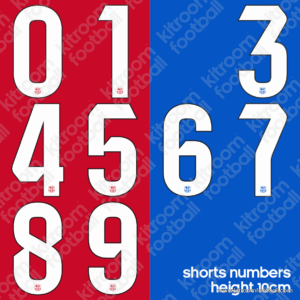 Original Player Issue 2023-24 La Liga Barcelona Home & Away Shorts Number (1pc each) (TPT)