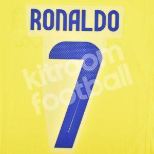 2024-25 Al Nassr Home Name Number Set #7 RONALDO Repro