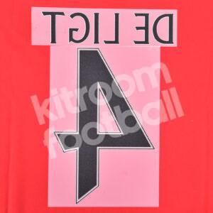 2024-25 Manchester United Home Name Number Set #2 DE LIGT Cup Version Repro - Image 3