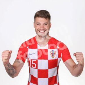 Croatia Final World Cup 2018 Home Shirt #15 CALETA CAR Match Issued (No Worn) - Image 5