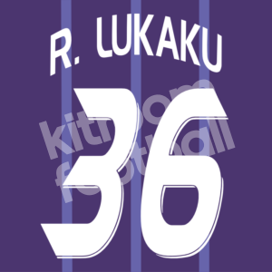 2008-09 RSCA Anderlecht Home Name Number Set #36 Romeu LUKAKU (Repro)