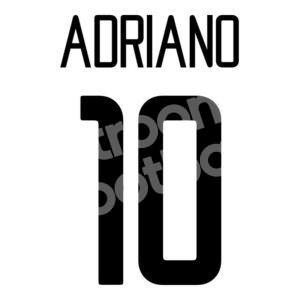 2002-04 Inter Milan Away Name Number Set #10 ADRIANO (Repro)