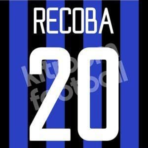 2002-04 Inter Milan Home Name Number Set #20 RECOBA (Repro)