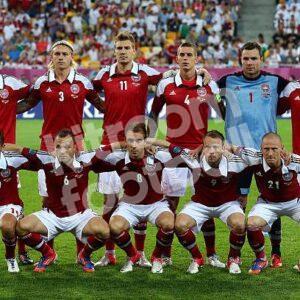 EURO 2012 Denmark Home Shirt Player Issue Techfit (Size Large) - Image 5