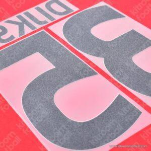 2015-16 Ajax Home Name Set & Number #35 DIJKS (Repro) - Image 4